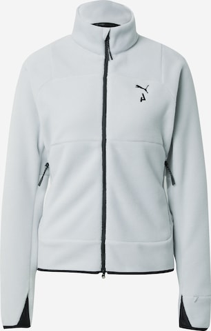 Veste en polaire fonctionnelle PUMA en gris : devant