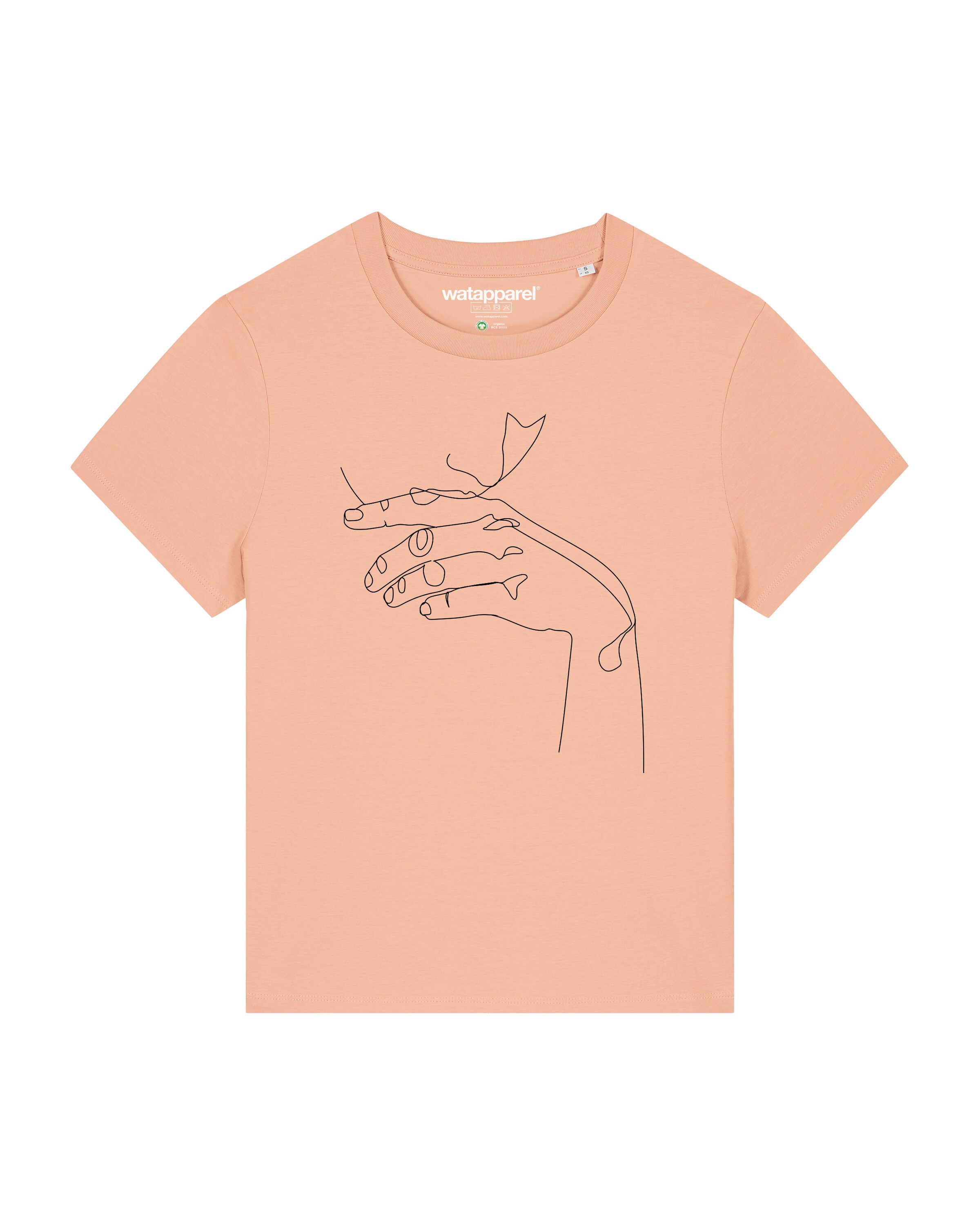 Watapparel T-Shirt ' Don't Hurt Yourself ' in Orange: Vorderseite