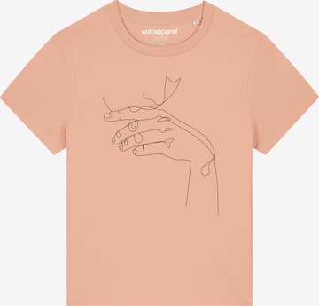 Watapparel T-Shirt ' Don't Hurt Yourself ' in Orange: Vorderseite