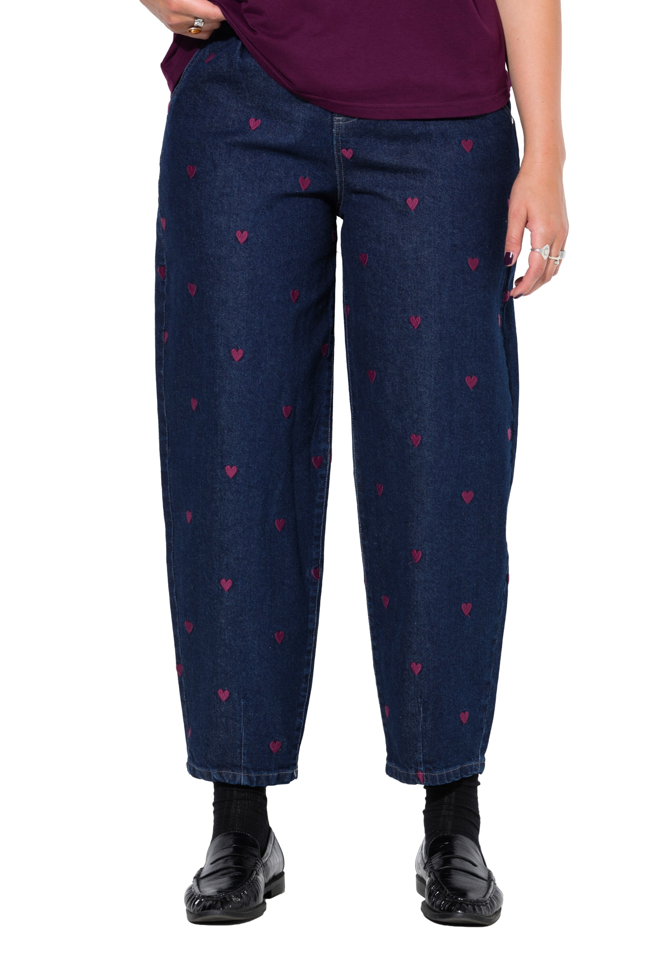 Studio Untold Barrel Jeans in Blue: front
