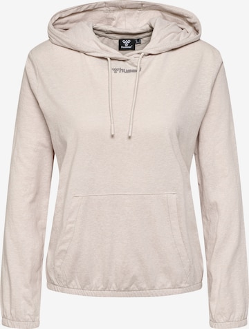 Sweat de sport 'ZANDRA' Hummel en beige : devant