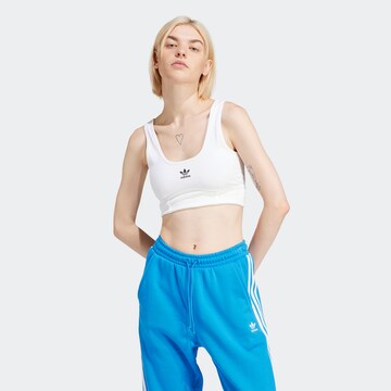 ADIDAS ORIGINALS Bralette Bra in White: front