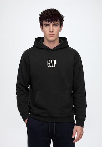 Felpa di GAP in nero: frontale