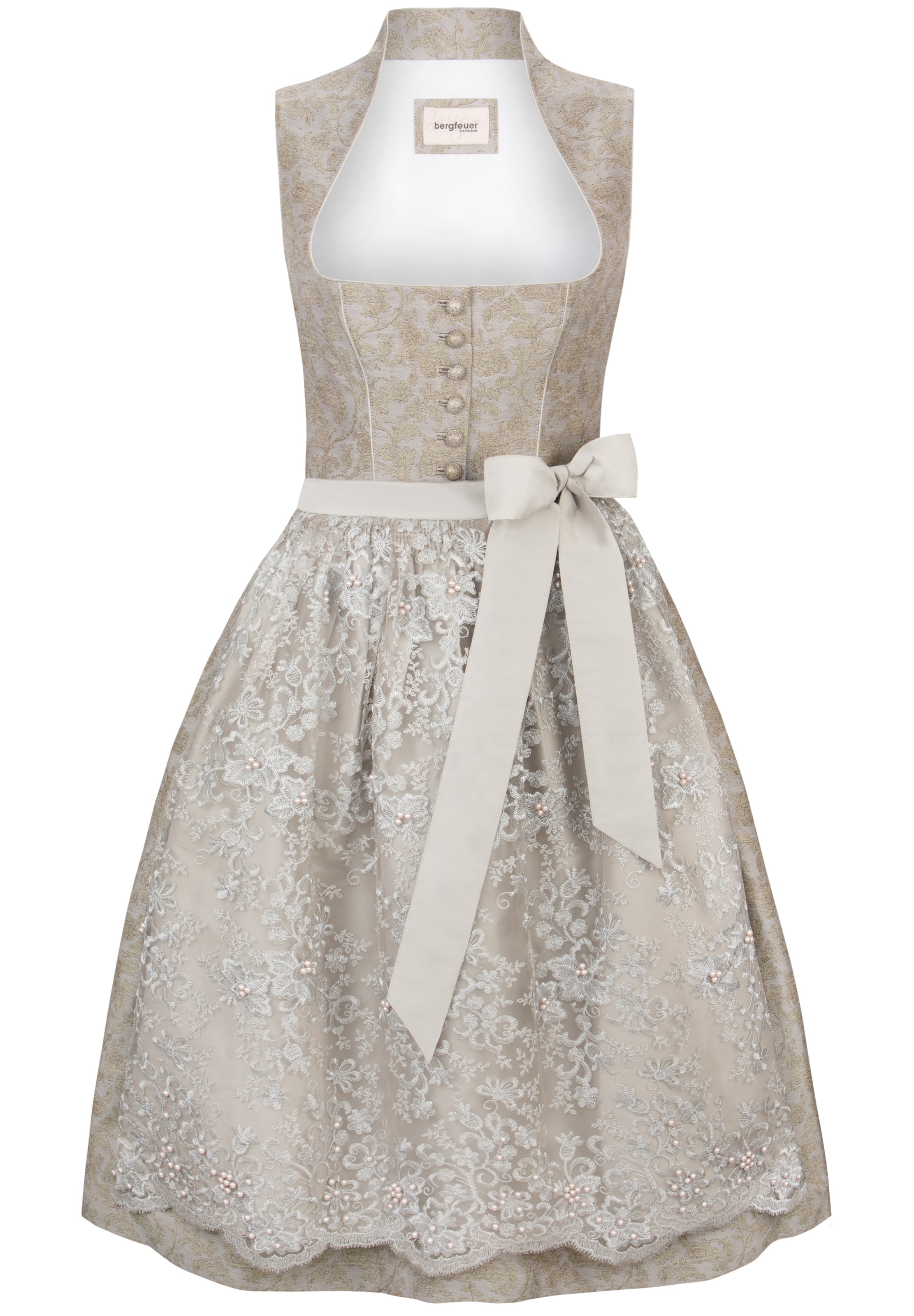 STOCKERPOINT Dirndl 'Claire' in Beige: Vorderseite