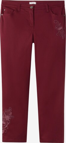 SHEEGO Regular Pants in Red: front