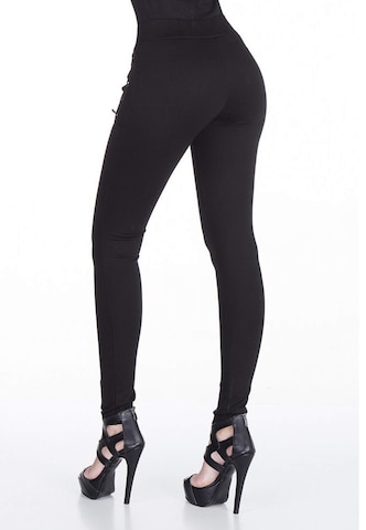 CIPO & BAXX Slimfit Leggings in Schwarz