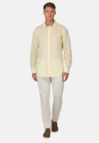 Boggi Milano Regular fit Button Up Shirt in Yellow