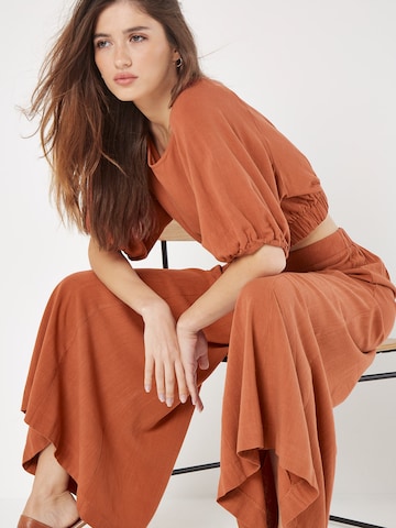 Apricot Wide leg Broek ' ' in Blauw