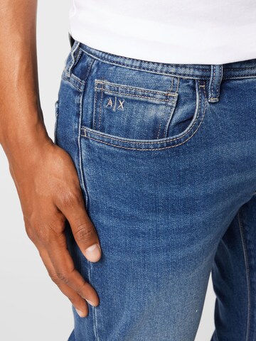 ARMANI EXCHANGE regular Jeans i blå