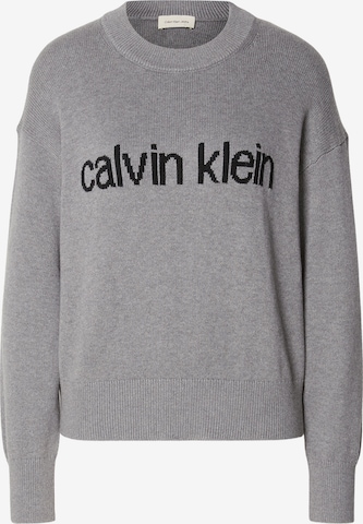 Calvin Klein Jeans Pullover in Grau: Vorderseite