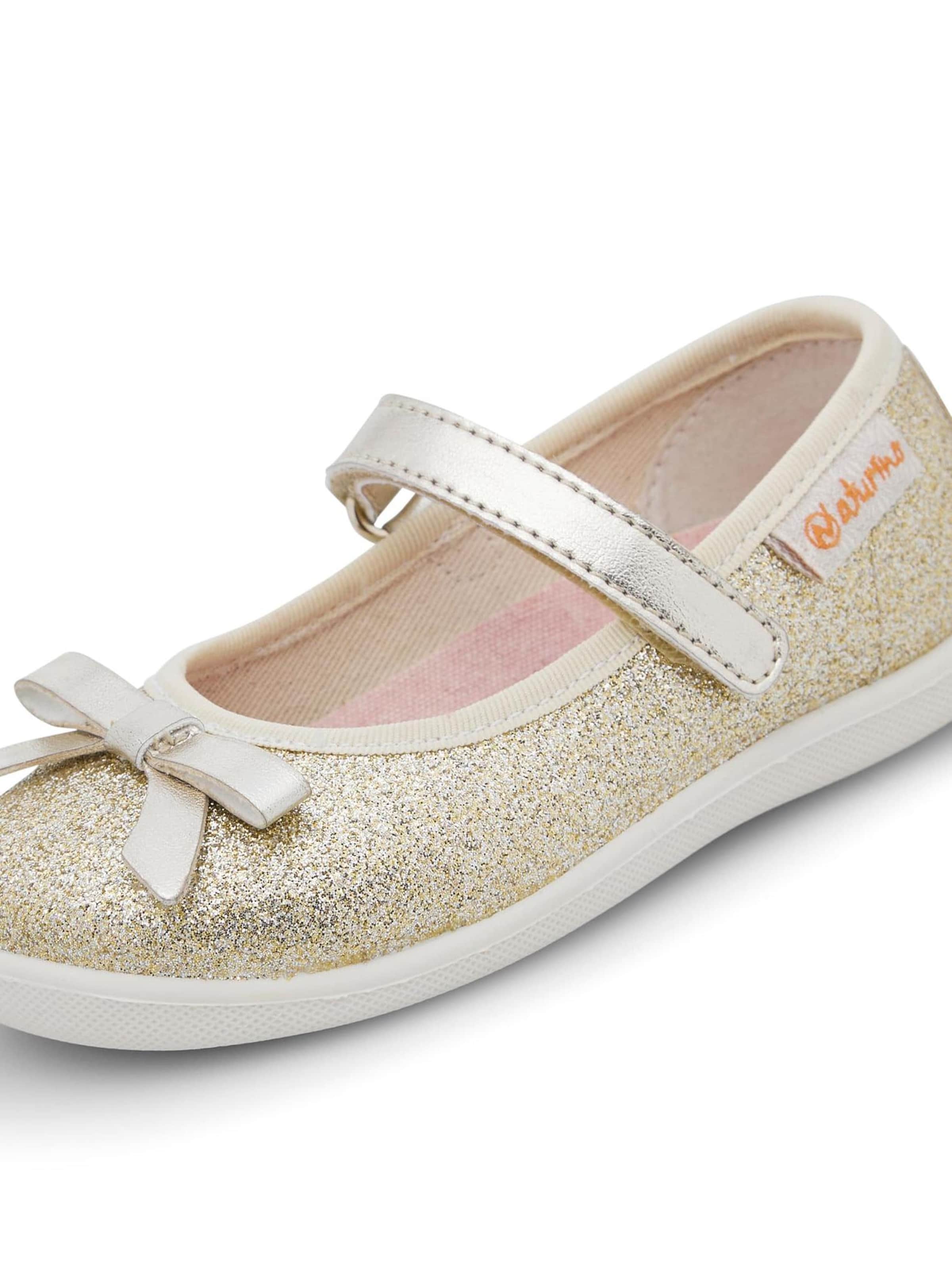 NATURINO Ballerina's 'CLARIES 2' in Goud