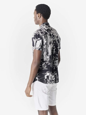 KOROSHI Regular fit Overhemd in Zwart