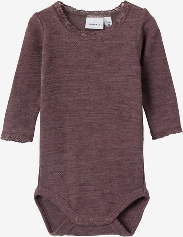 Tutina / body per bambino 'Wang' di NAME IT in rosso: frontale