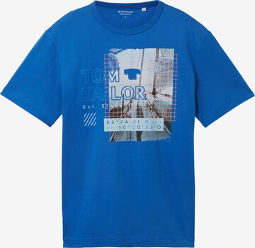 T-Shirt TOM TAILOR en bleu : devant