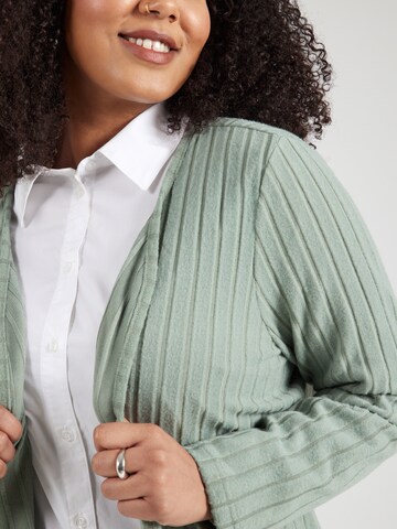 ONLY Carmakoma Knit Cardigan 'CARANNA' in Green