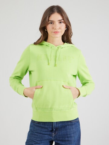 MUSTANG Sweatshirt 'WICHITA' in Grün: Vorderseite