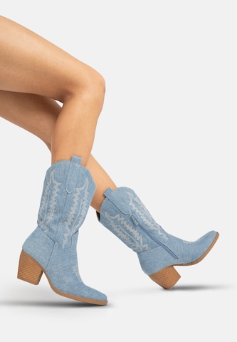 Stivale da cowboy di Salinyang in blu