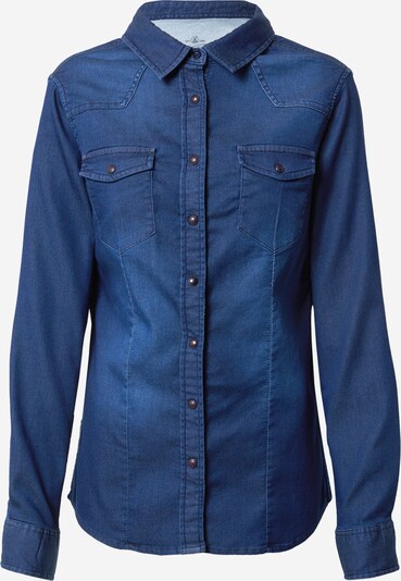 Herrlicher Blouse 'Lilien' in de kleur Blauw denim, Productweergave
