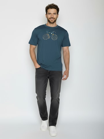 GREENBOMB Shirt ' Fusion Knut 2 ' in Blauw