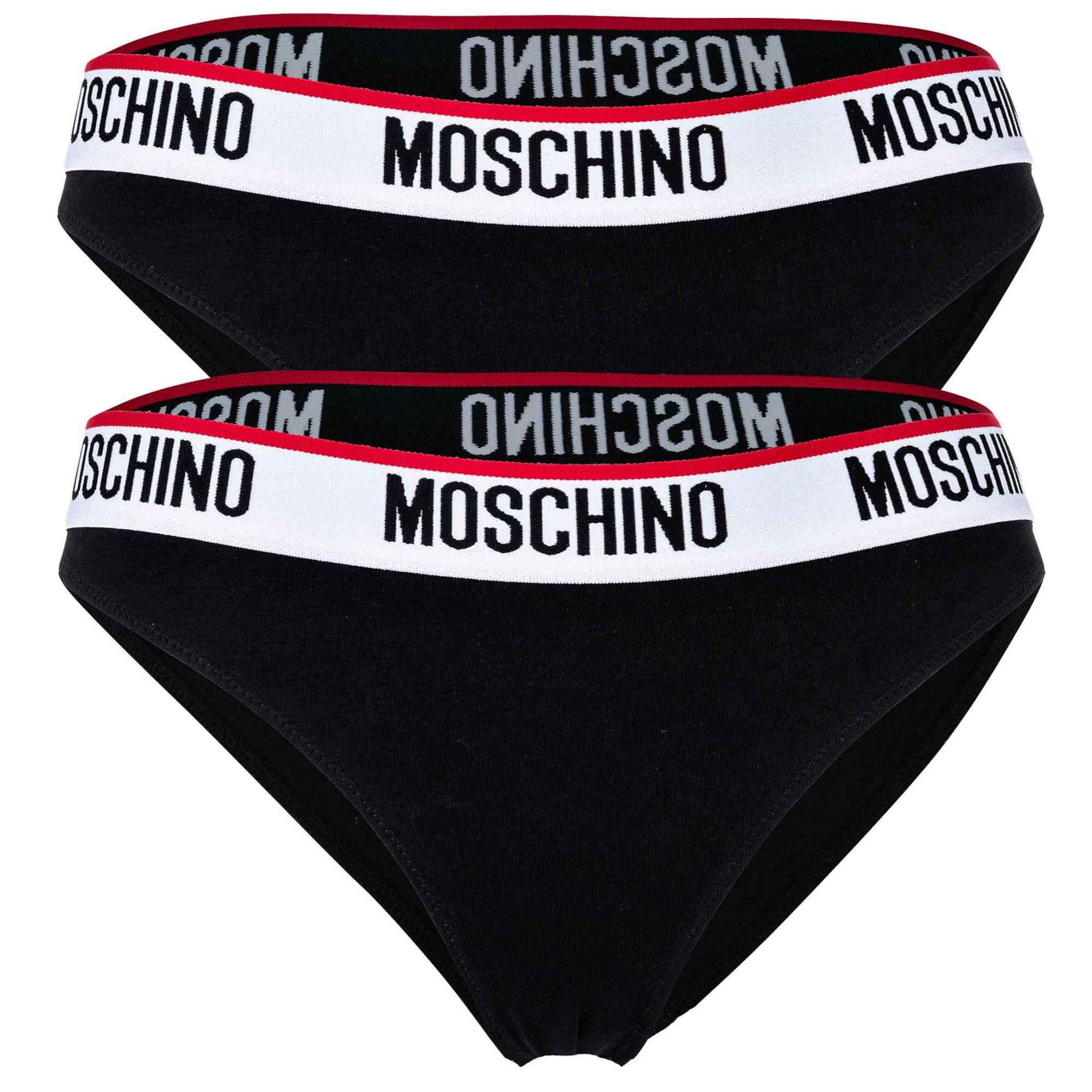 Slip di MOSCHINO in nero: frontale