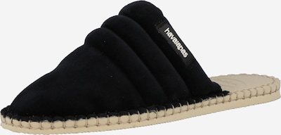 Papuci de casă HAVAIANAS pe negru, Vizualizare produs