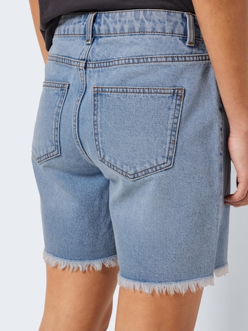 Noisy may Regular Jeans 'Smiley' in Blauw