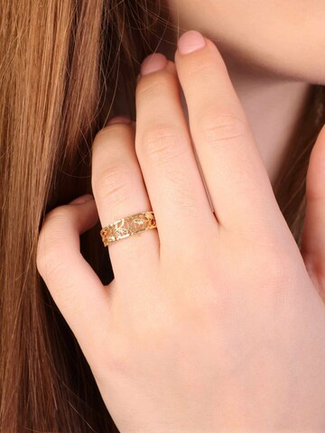 Lucardi Ring in Gold: front