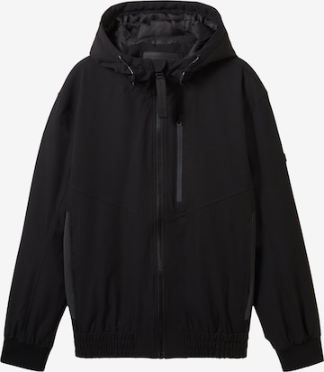 TOM TAILOR DENIM Between-Season Jacket in Black: front