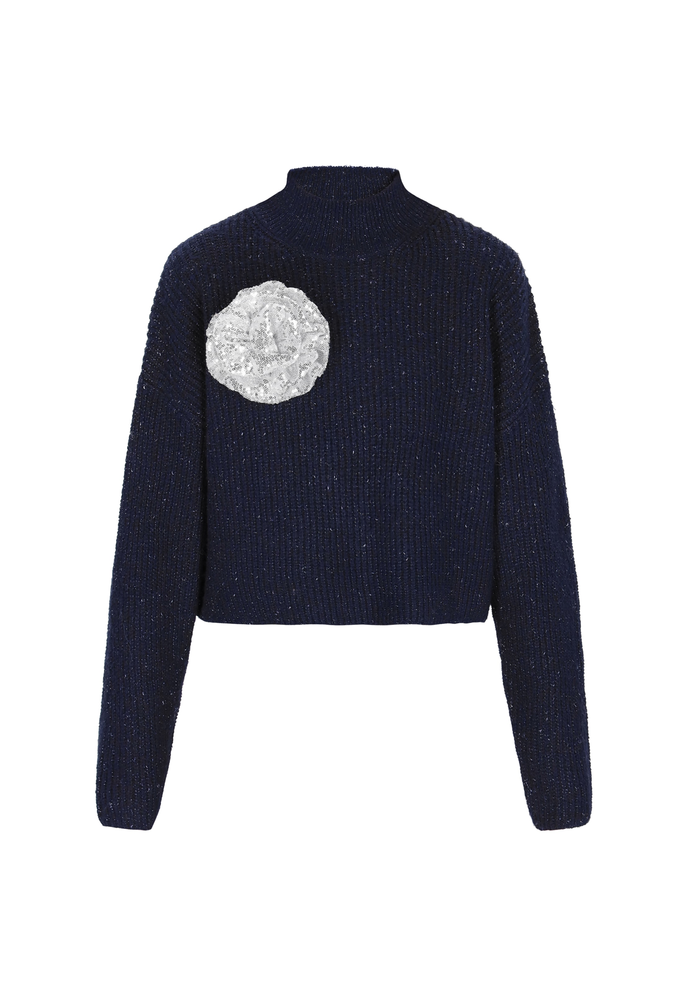 Pulover de la DreiMaster Vintage pe albastru: față