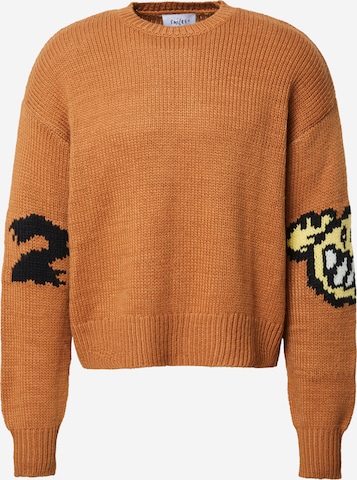 Smiles Sweater 'Yassin' in Brown: front