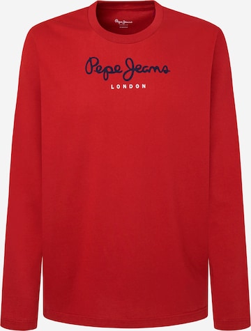 Pepe Jeans - Camiseta 'Eggo' en rojo: frente