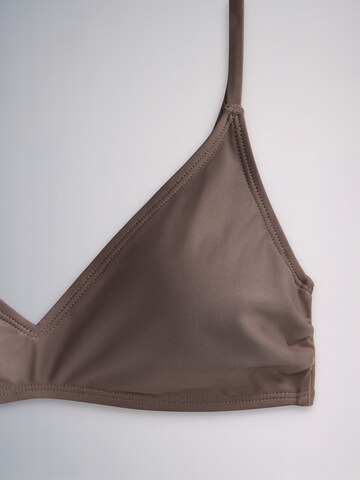 The Set Triangel Bikinitop in Braun