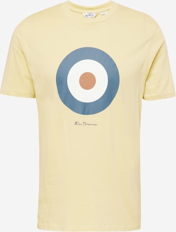 Ben Sherman Μπλουζάκι 'Target' σε κίτρινο: μπροστά