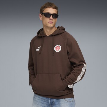 PUMA Sports sweater 'FC St. Pauli King' in Brown: front