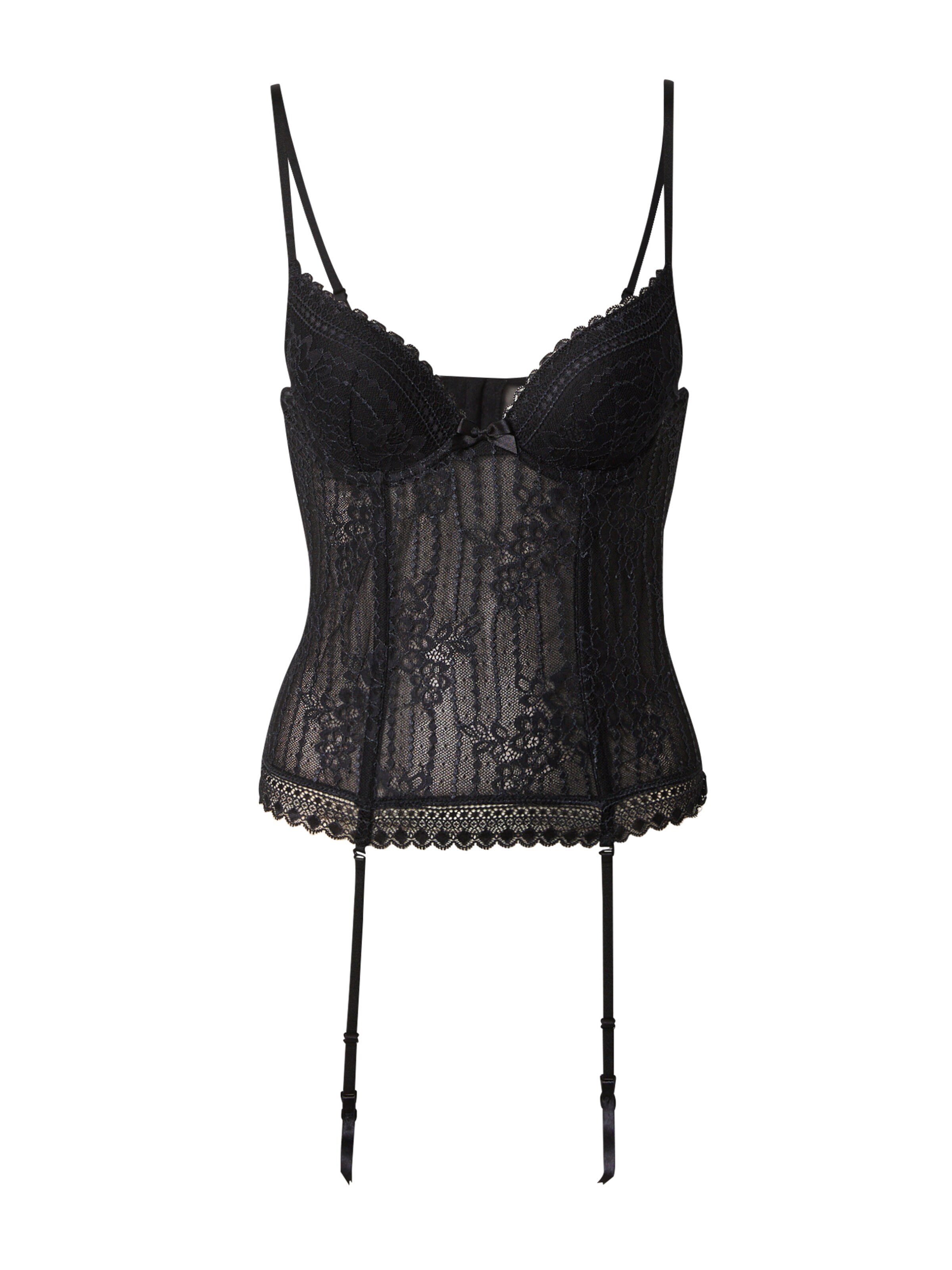 ETAM Korsetti 'Panama' värissä musta: etupuoli