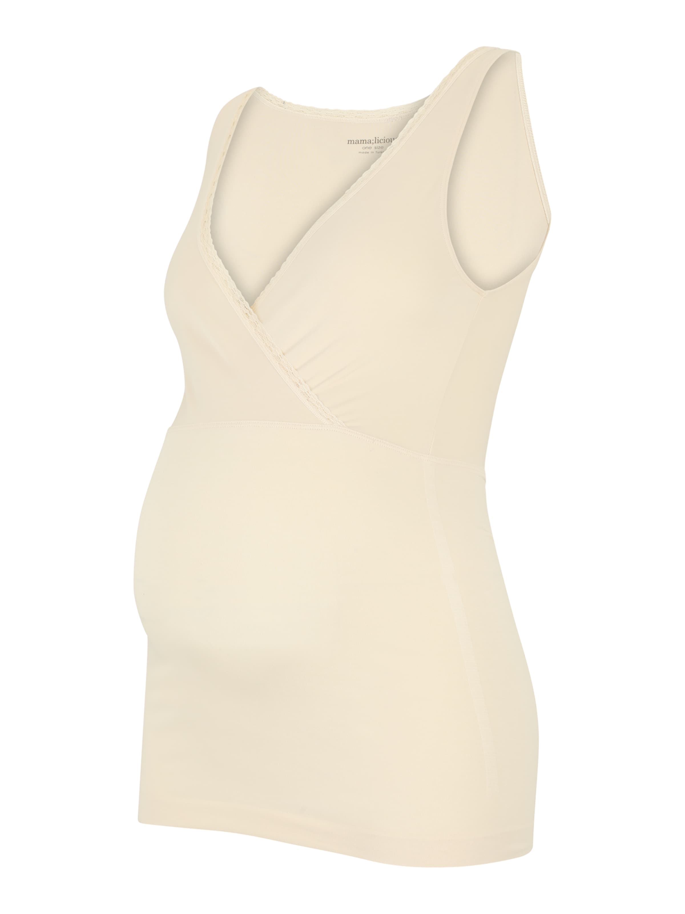 balta MAMALICIOUS Palaidinė be rankovių 'MLHeal Tess': priekis