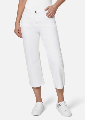 Regular Pantalon Goldner en blanc : devant
