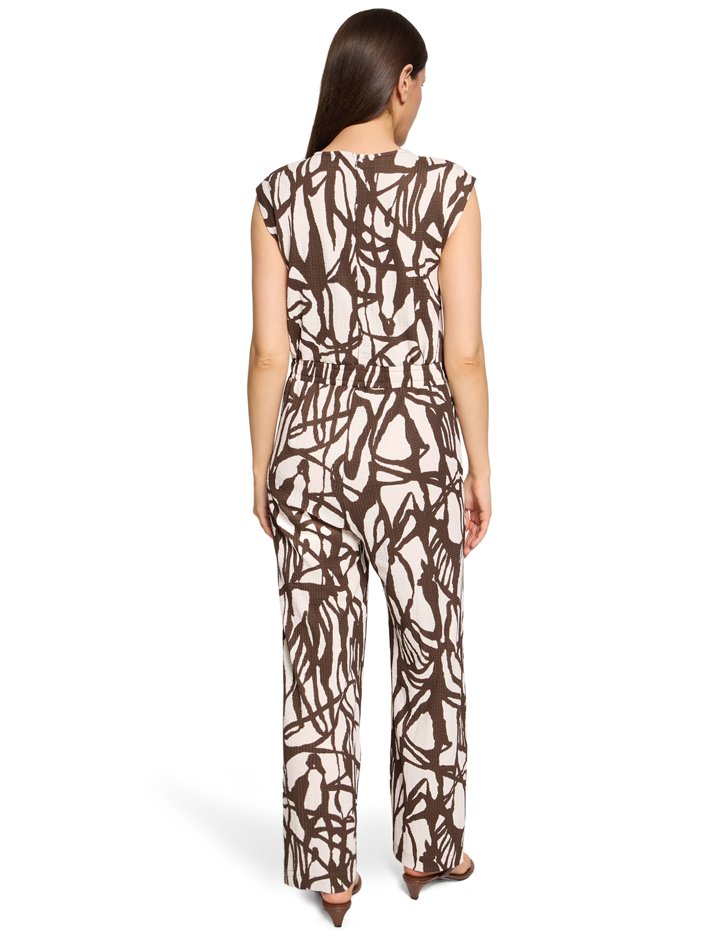 Cartoon Jumpsuit in Beige