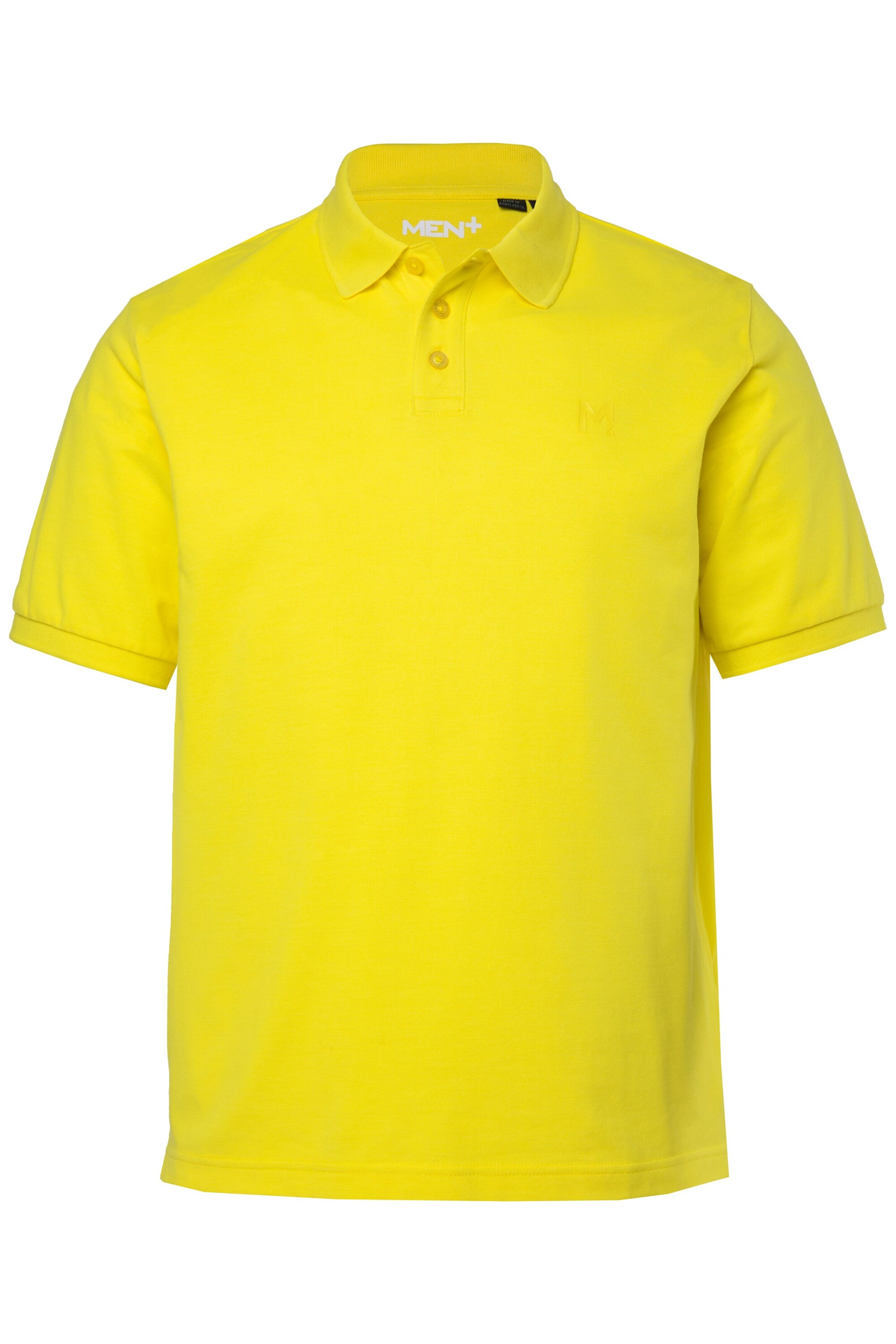 Men Plus Shirt in Yellow: front