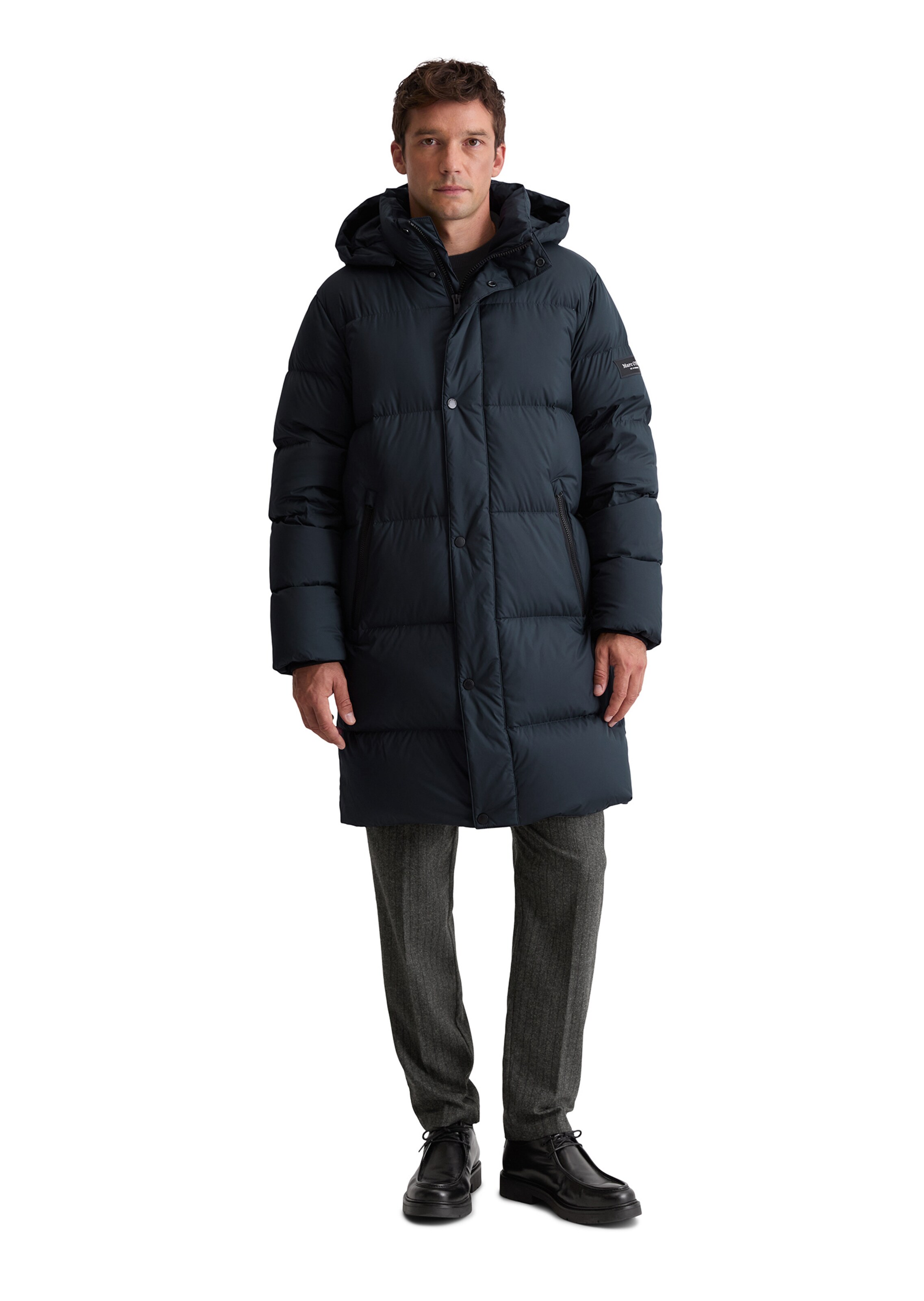 Marc O'Polo Winterjas in Blauw: voorkant