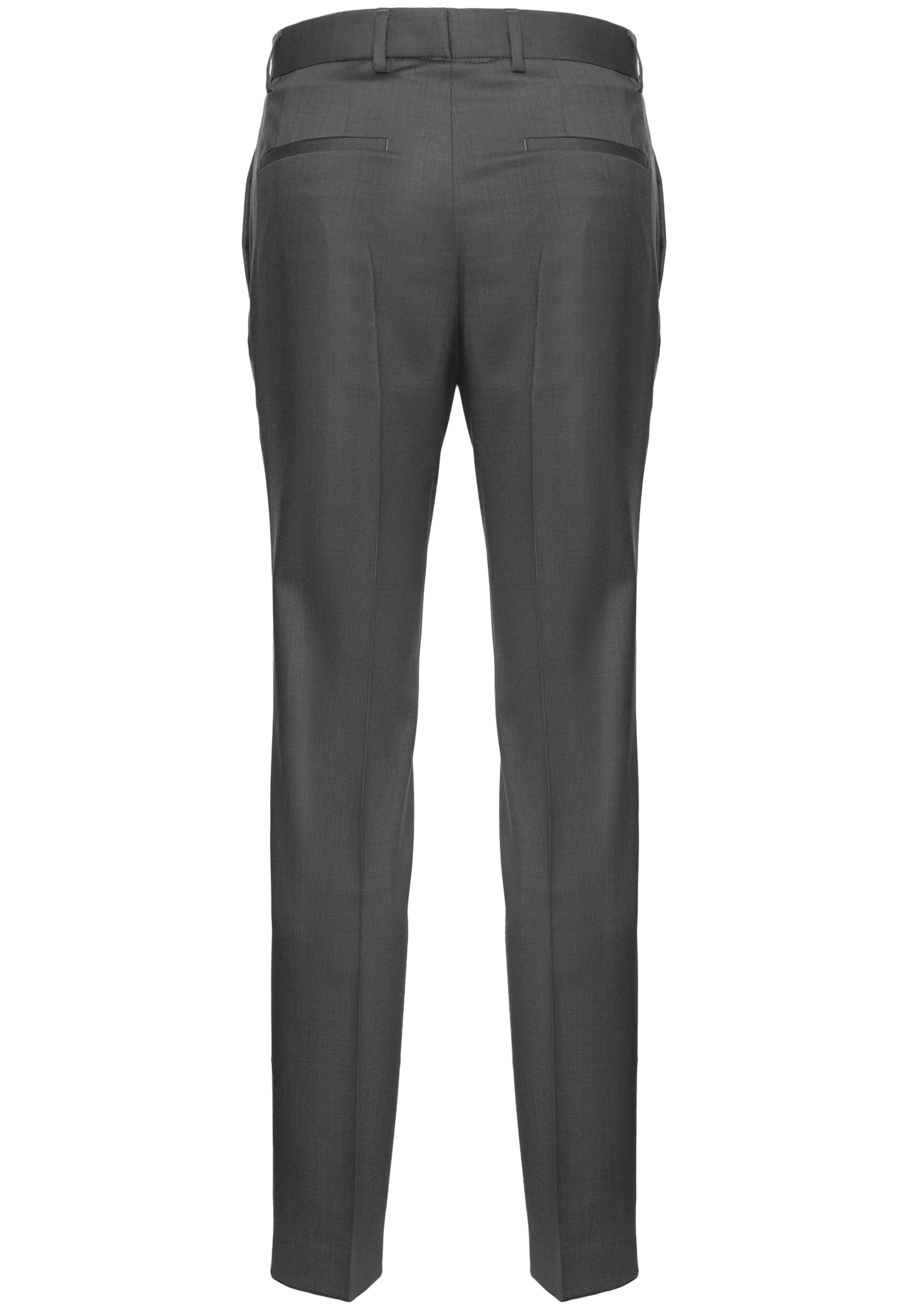 HUGO Slim fit Pleated Pants 'Genius' in Grey