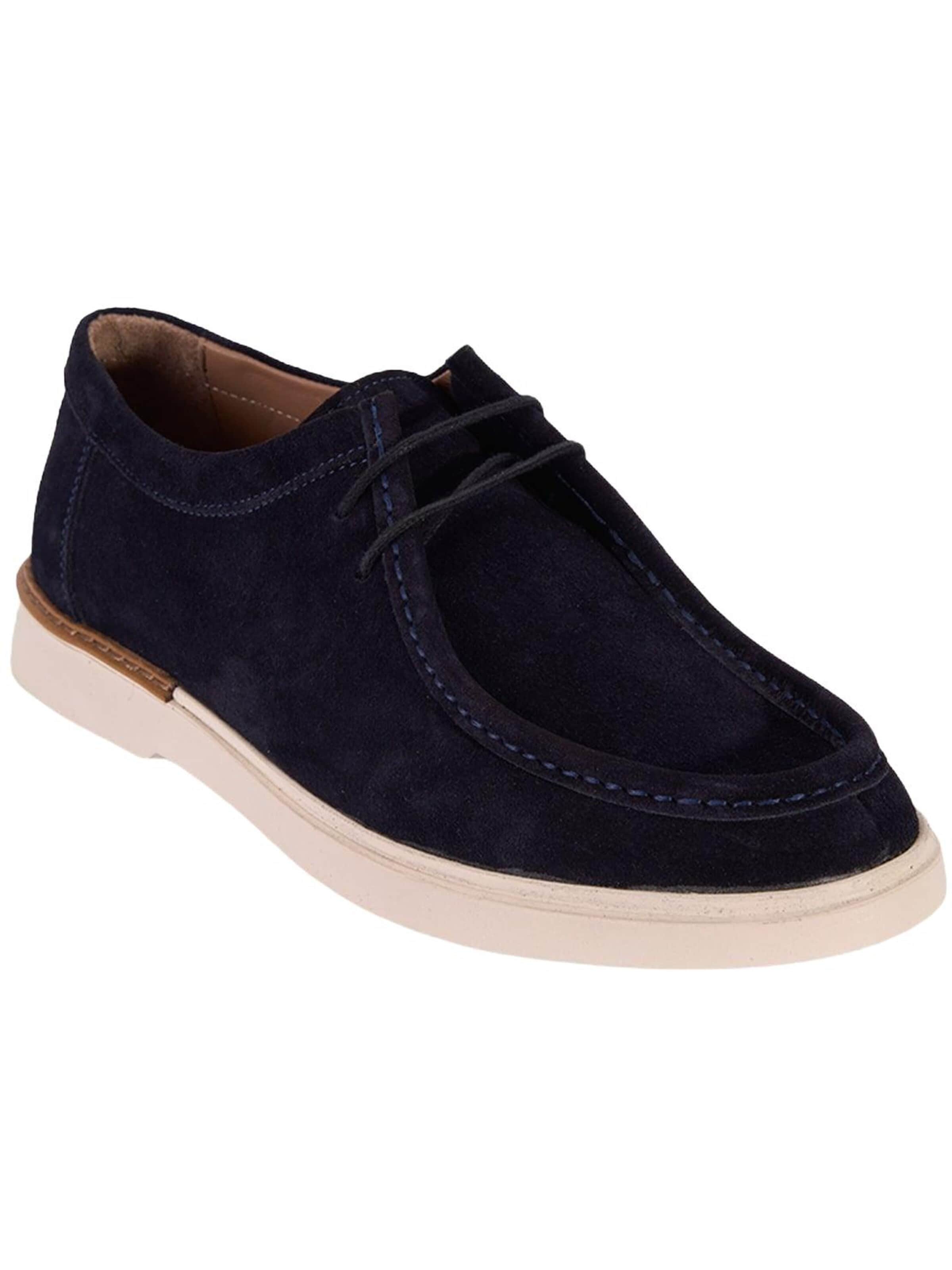 Chaussure à lacets 'DESA Herren-Schnürschuhe aus Wildleder' Desa en bleu : devant