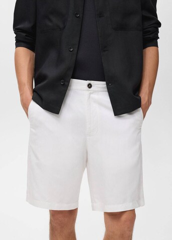 MANGO MAN Regular Pants 'Banarea' in White