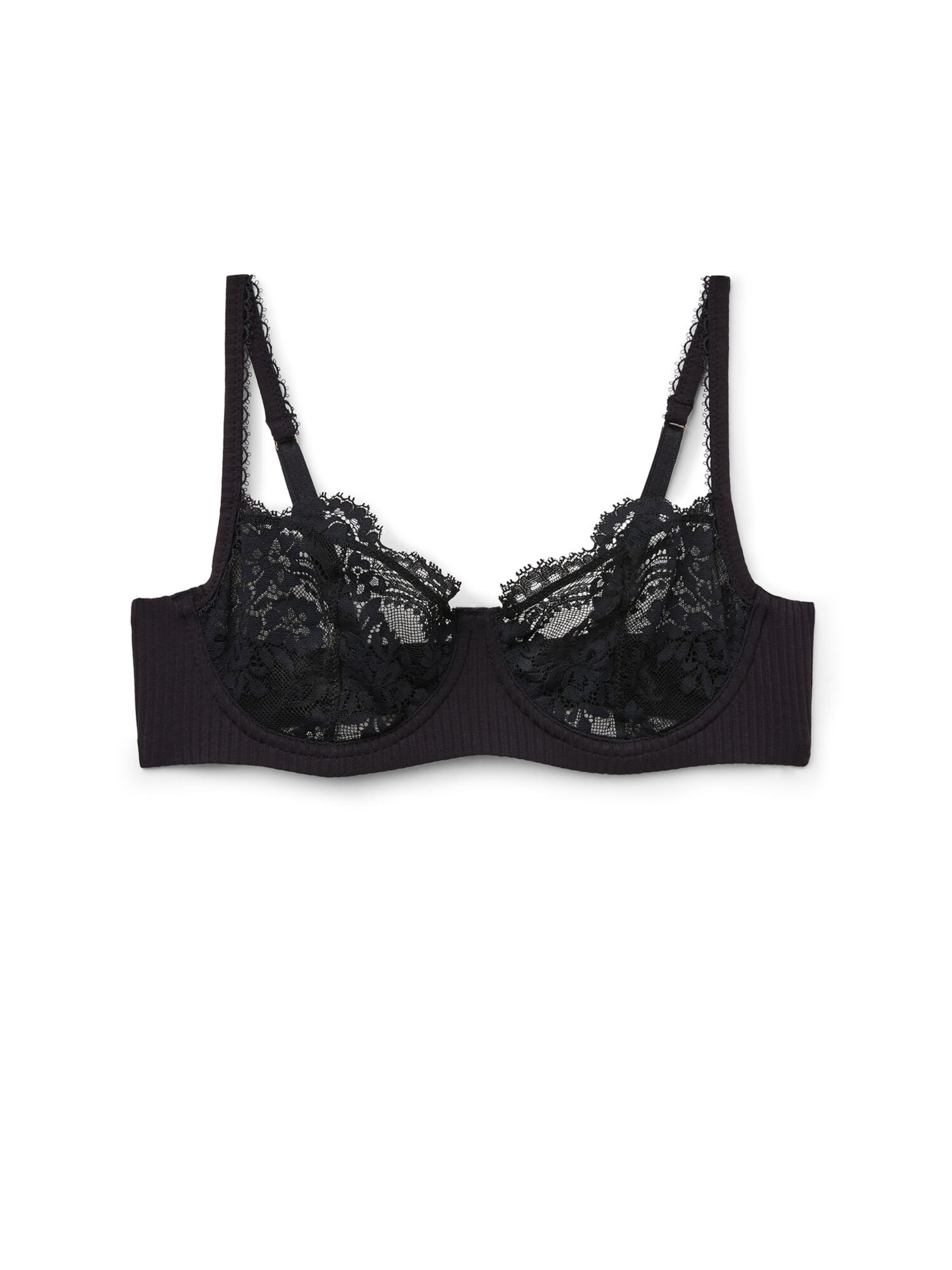 INTIMISSIMI Balconette BH 'DENISE Your Everyday Wear' in Schwarz: Vorderseite