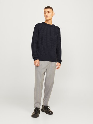 JACK & JONES Sweter 'Ross' w kolorze niebieski