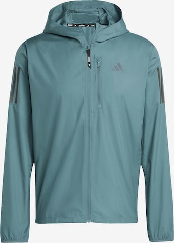 ADIDAS PERFORMANCE Athletic Jacket 'Own The Run' in Green: front