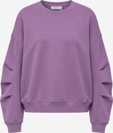 Sweat-shirt 'Caio' EDITED en violet : devant