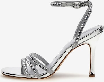 GUESS Strap Sandals 'Divinit' in Silver: front