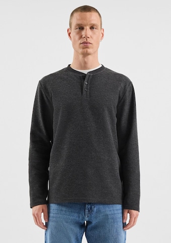 T-Shirt QS en noir : devant