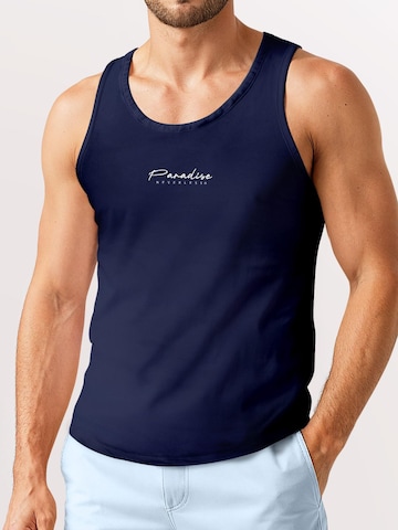 Neverless Shirt 'Palmen' in Blue: front